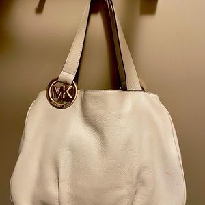Michael Kors Handbag, Cream colour with Gold hardware